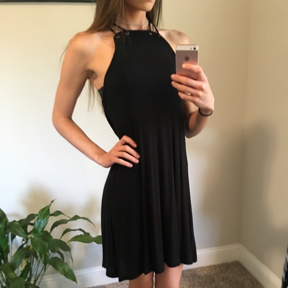 Black Flowy Dress - XS